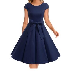 Dressystar Women's Vintage Cocktail Party Dress 1950s Retro Rockabilly Sz S